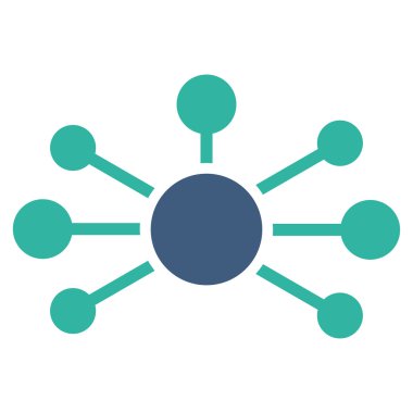 İlişkiler düz simgesi