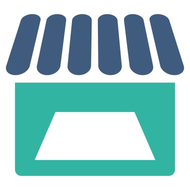 Mağaza düz simgesi