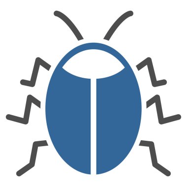 Böcek düz simgesini
