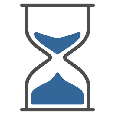 kum saati düz simgesi