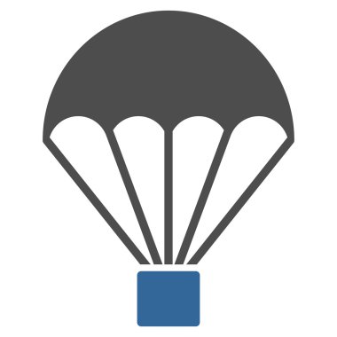Paraşüt düz simgesi