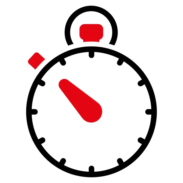 Stopwatch platte pictogram — Stockvector