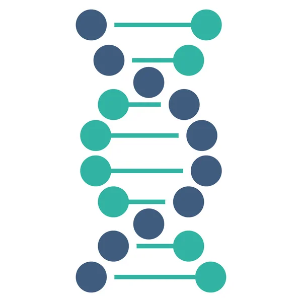 Плоский значок ДНК — стоковий вектор