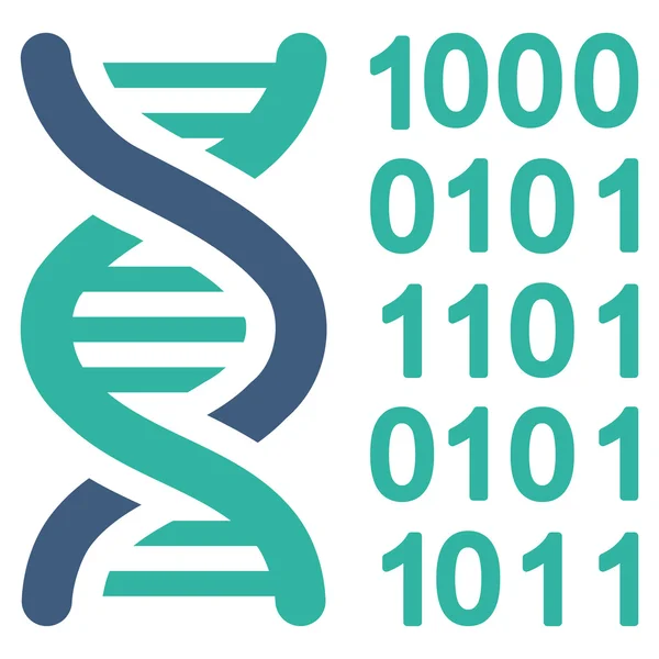 Kod genetyczny ikona — Wektor stockowy
