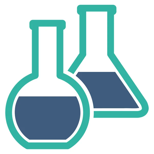 Glas kolven pictogram — Stockvector