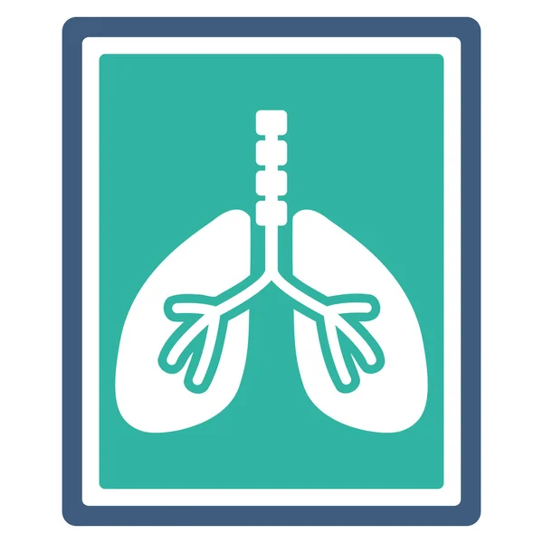 Longen X-Ray fotopictogram — Stockvector