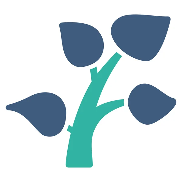Icône plate de plante — Image vectorielle