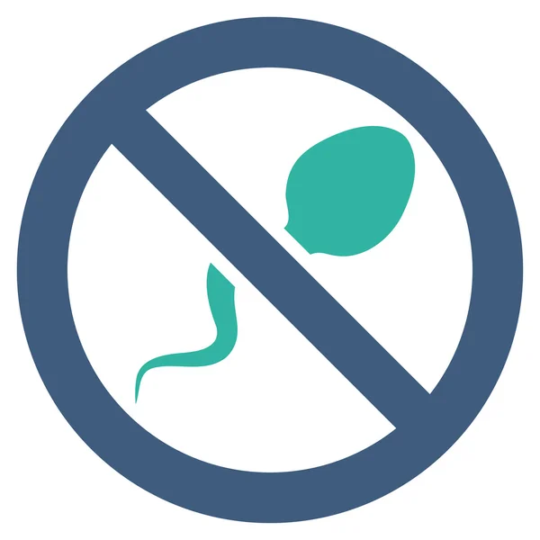 Icona piatta spermicida — Vettoriale Stock