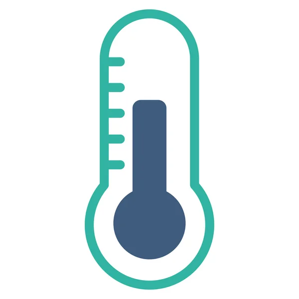Temperatura icono plano — Vector de stock