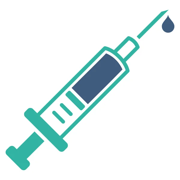 予防接種フラット アイコン — ストックベクタ