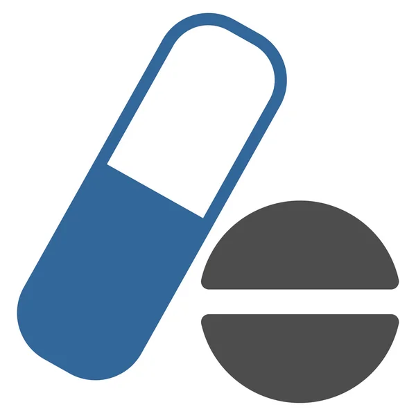 Ploché ikony léky — Stockový vektor