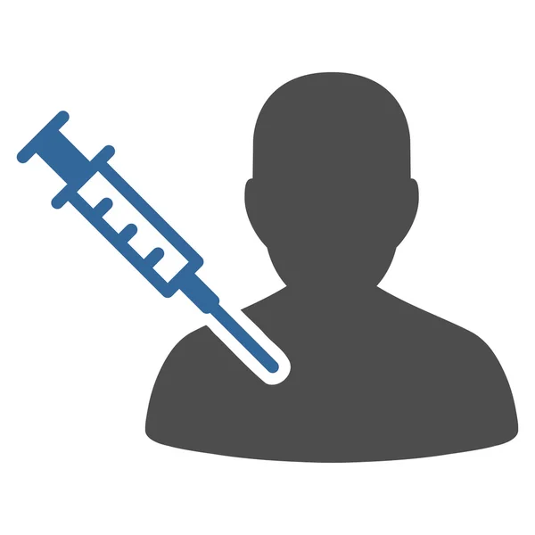 Icono de Vacunación del Paciente — Vector de stock