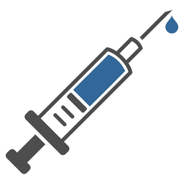 Ícone plano de vacinação — Vetor de Stock