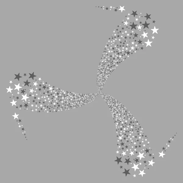 Rotation du tourbillon Star Salute — Image vectorielle