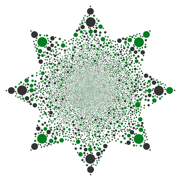 Цветок шарикового фейерверка — стоковый вектор