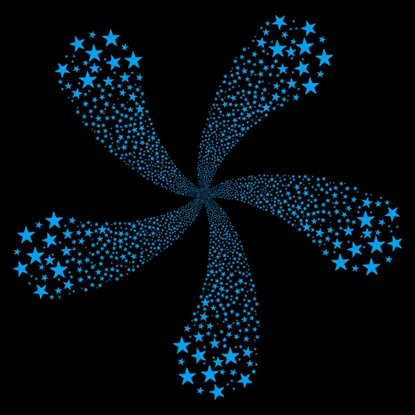 Flor de saudação estrela com cinco pétalas — Fotografia de Stock