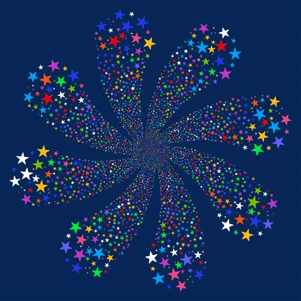 Цветок Звёздного салюта с восемью лепестками — стоковое фото