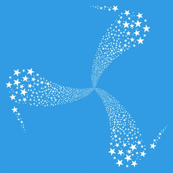 Star Fireworks Swirl Rotation — Stock Photo, Image