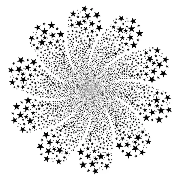 Kwiat gwiazda Fireworks z dziesięciu płatkach — Zdjęcie stockowe