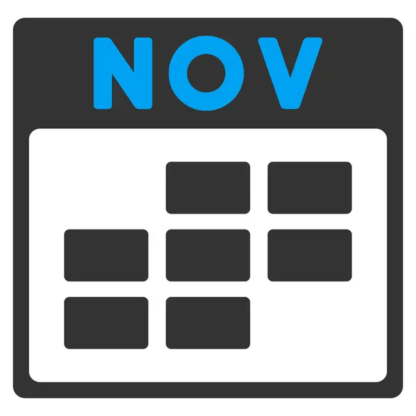 Noviembre Icono plano — Foto de Stock