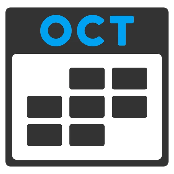 Oktober flache Ikone — Stockvektor