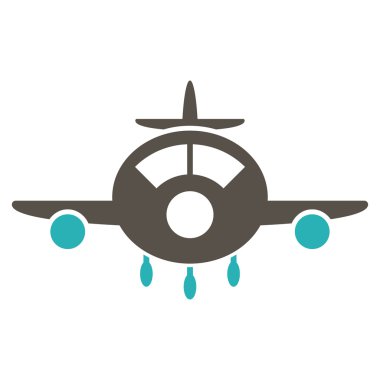 Uçak düz simgesi