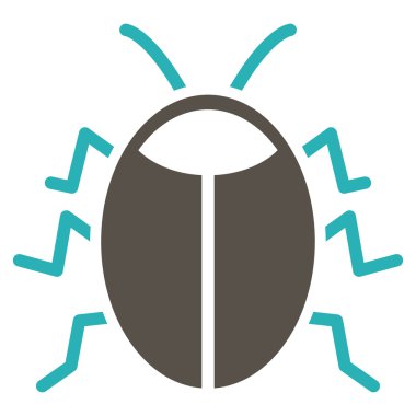 Böcek düz simgesini