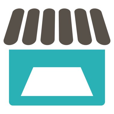 Mağaza düz simgesi