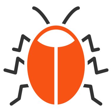 Böcek düz simgesini