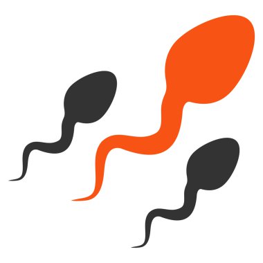 Sperm düz simgesi