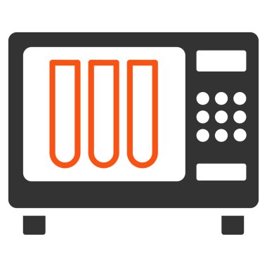 Sterilizatör düz simgesi