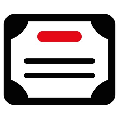 Sertifika Düz Simgesi