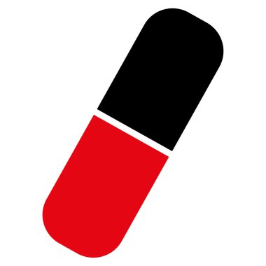 Kapsül düz simgesi