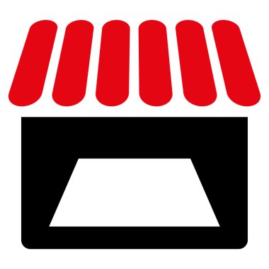 Mağaza düz simgesi