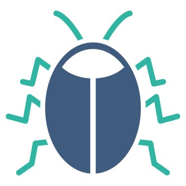 Böcek düz simgesini
