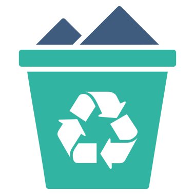 Tam geri dönüşüm kutusu simgesi