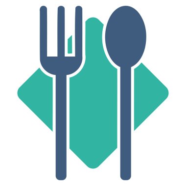 Beslenme düz simgesi
