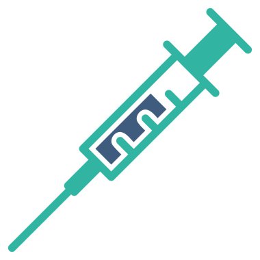 Şırınga düz simgesi