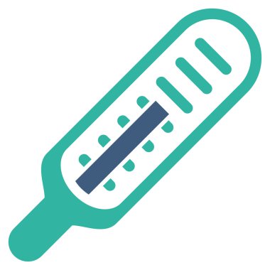 termometre düz simgesi