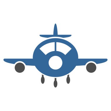 Uçak düz simgesi