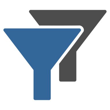 Filtreler düz simgesi