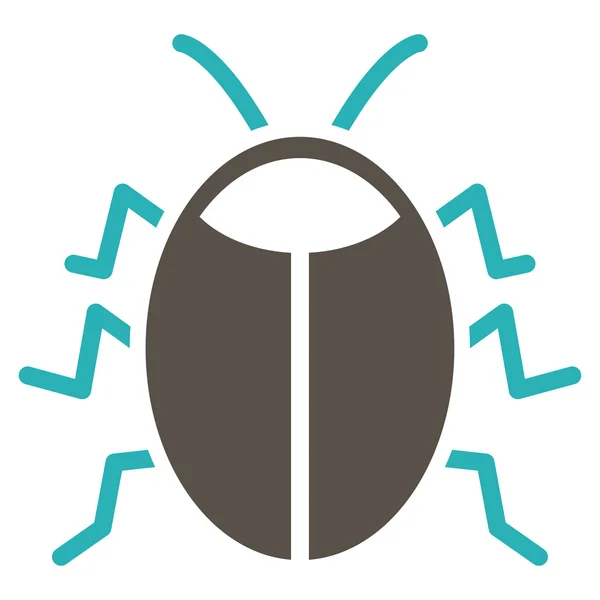 Bug επίπεδη εικονίδιο — Φωτογραφία Αρχείου