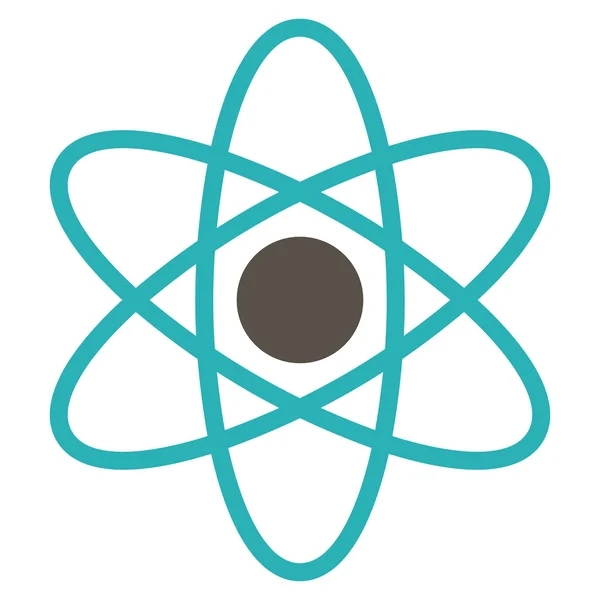 Atom Flat Icon — Stock Photo, Image