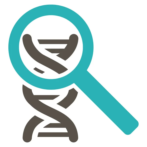 Explorar ícone de dna — Fotografia de Stock