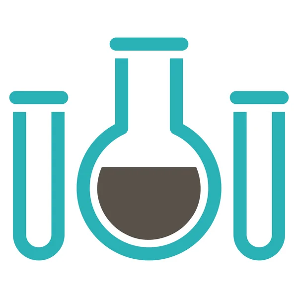 Химическая икона сосудов — стоковое фото