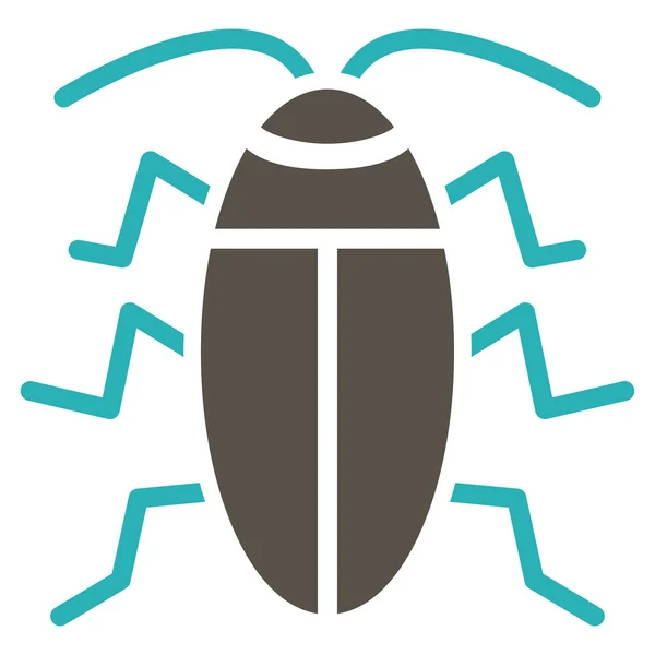 Icona piatto scarafaggio — Foto Stock
