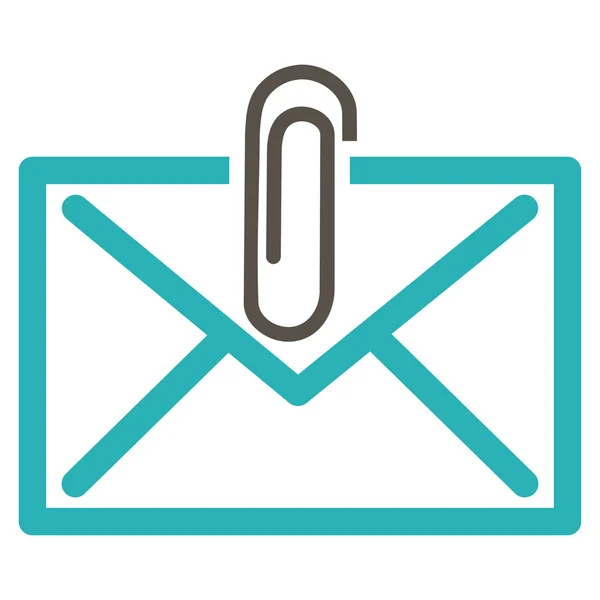 Mail Attachement Icon — Stock Photo, Image