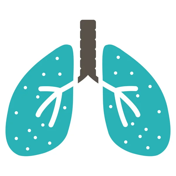 Pulmones Apartamento Icono — Foto de Stock