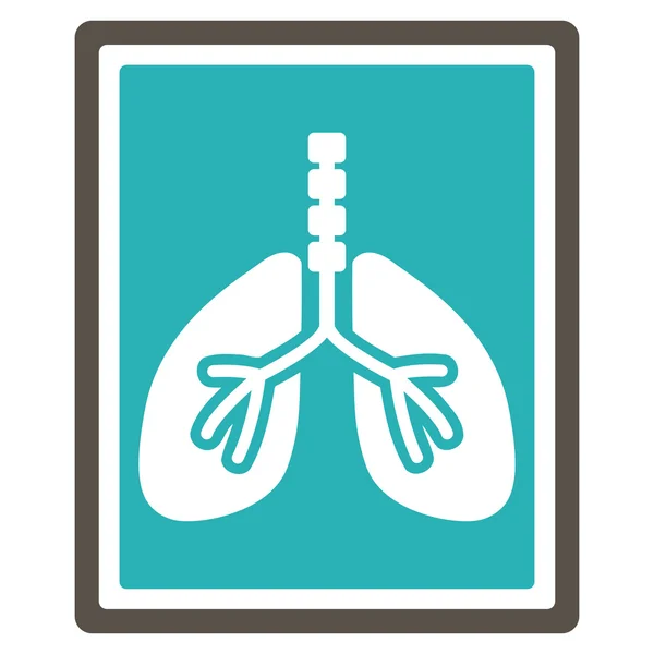 Ícone de foto de raios-x de pulmões — Fotografia de Stock