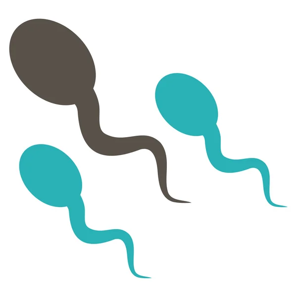 Płaskie ikona spermy — Zdjęcie stockowe